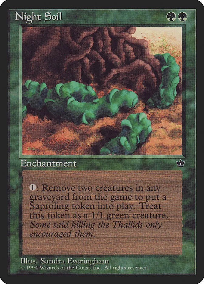 1994 Fallen Empires Night Soil [Misprint] common #71a common card image