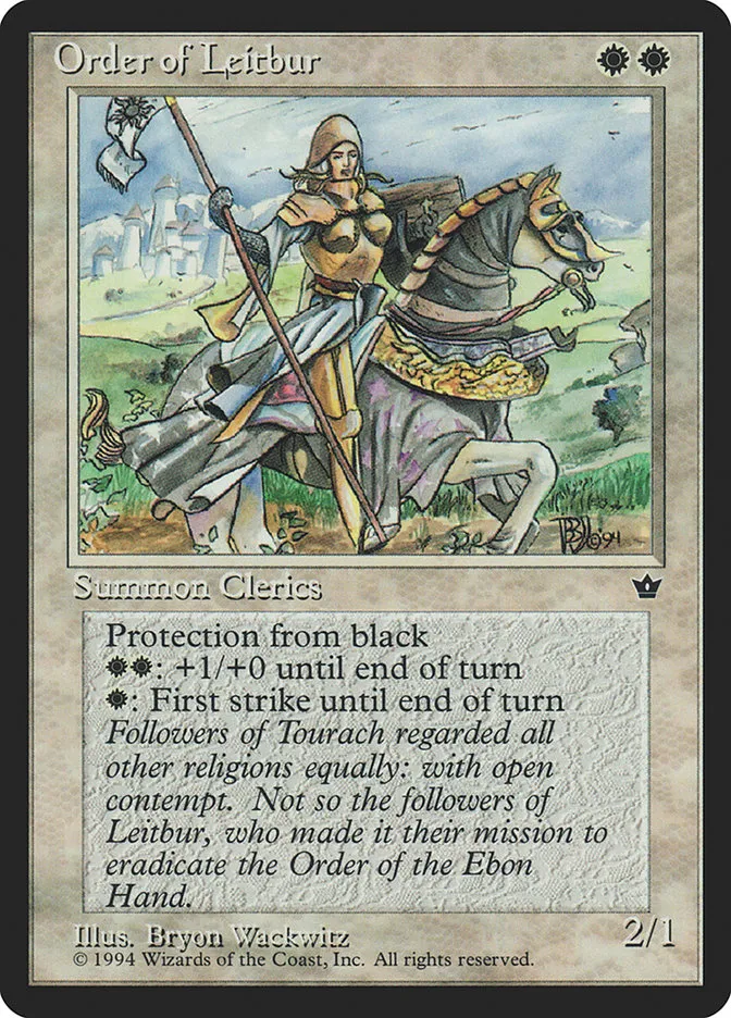 1994 Fallen Empires Order of Leitbur common #16a common card image