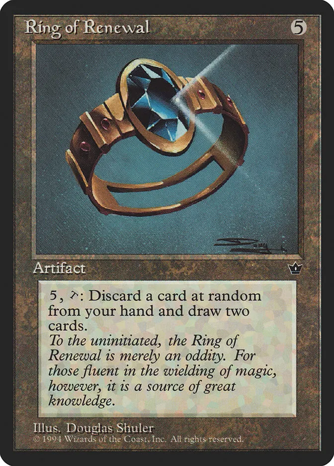 1994 Fallen Empires Ring of Renewal rare #89 rare card image
