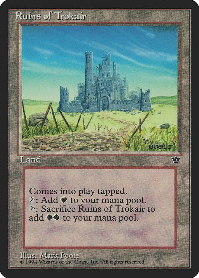 1994 Fallen Empires Ruins of Trokair uncommon #100 uncommon card image