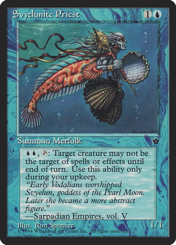 1994 Fallen Empires Svyelunite Priest uncommon #26 uncommon card image