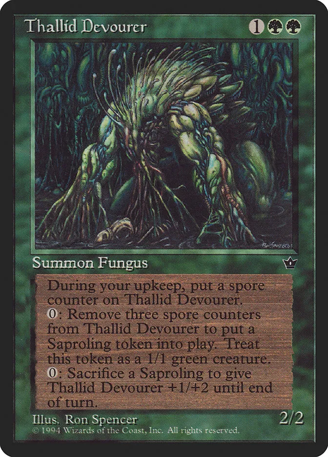1994 Fallen Empires Thallid Devourer #75 uncommon card image
