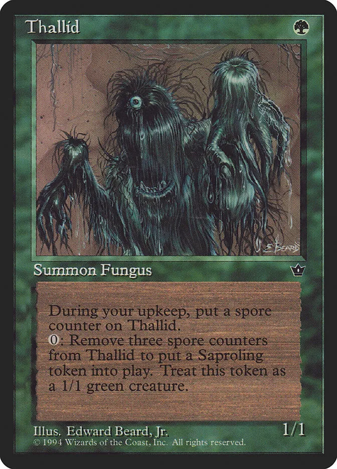 1994 Fallen Empires Thallid common #74a common card image