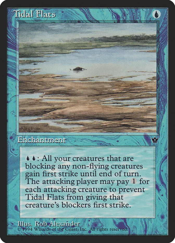 1994 Fallen Empires Tidal Flats common #27a common card image