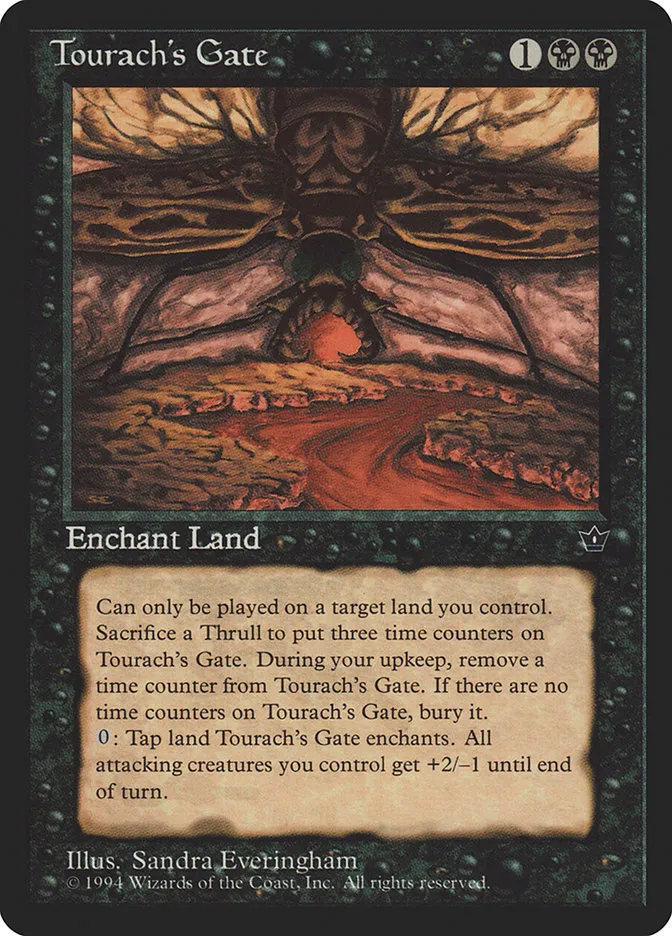 1994 Fallen Empires Tourach's Gate rare #48 rare card image