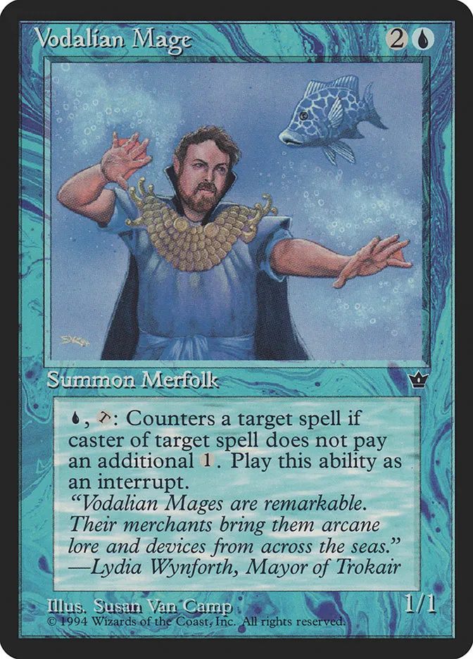 1994 Fallen Empires Vodalian Mage [Mark Poole] common #30a common card image