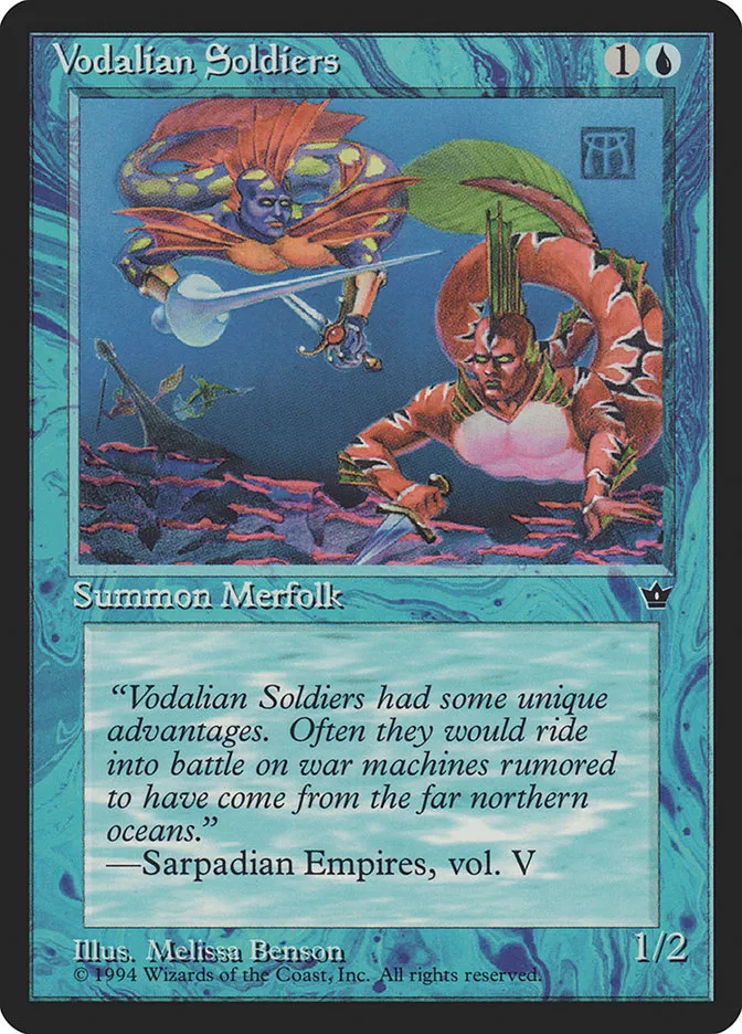 1994 Fallen Empires Vodalian Soldiers [Benson] common #31a common card image