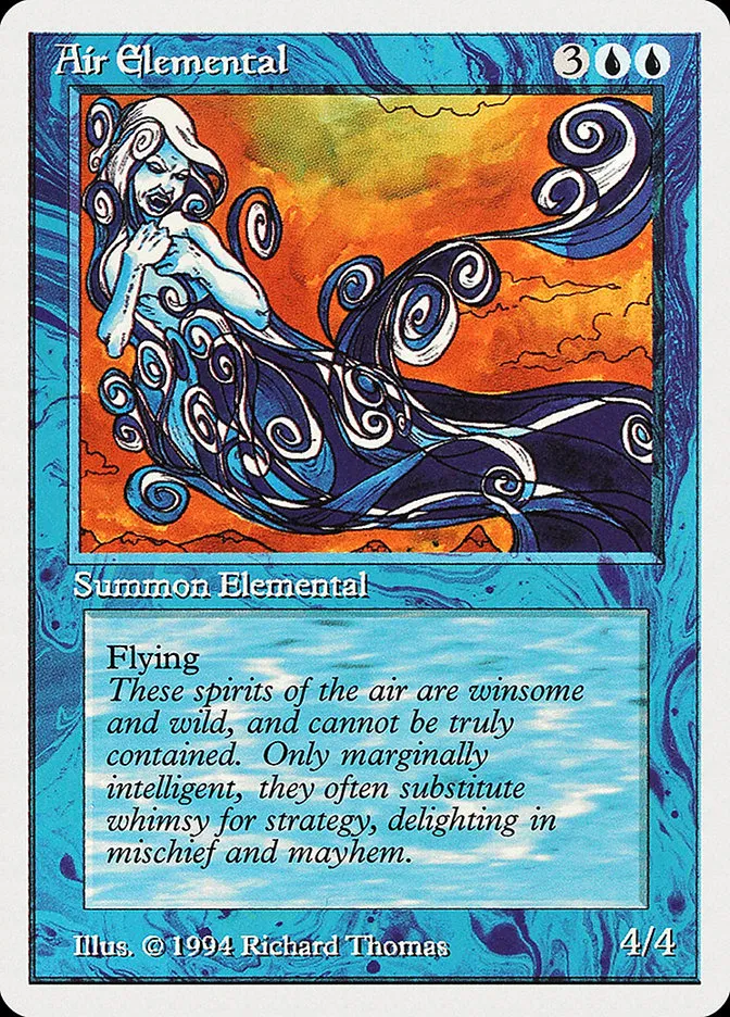 1994 Summer Magic / Edgar Air Elemental uncommon #47 uncommon card image