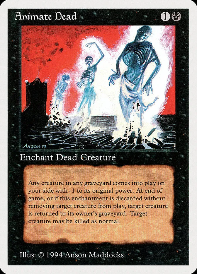 1994 Summer Magic / Edgar Animate Dead uncommon #93 uncommon card image