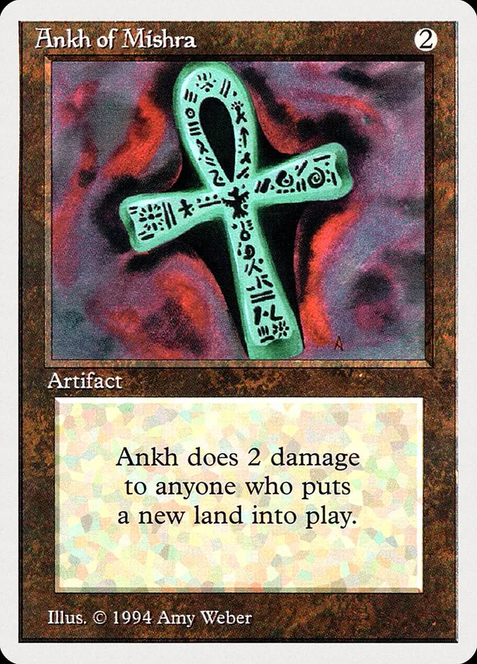 1994 Summer Magic / Edgar Ankh of Mishra rare #233 rare card image