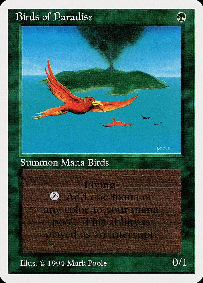 1994 Summer Magic / Edgar Birds of Paradise rare #187 rare card image