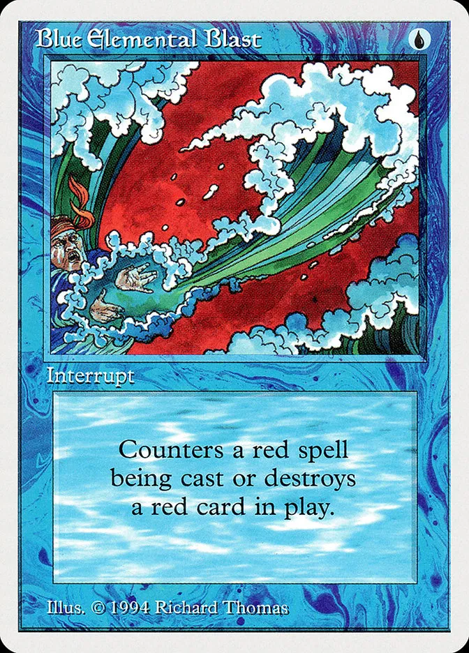 1994 Summer Magic / Edgar Blue Elemental Blast #49 common card image