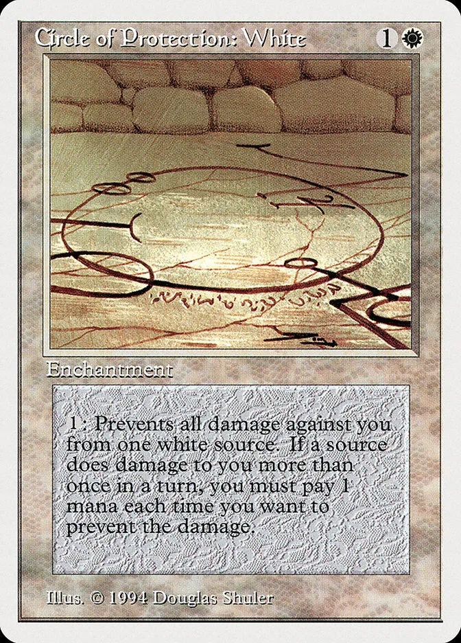 1994 Summer Magic / Edgar Circle of Protection: White common #13 common card image