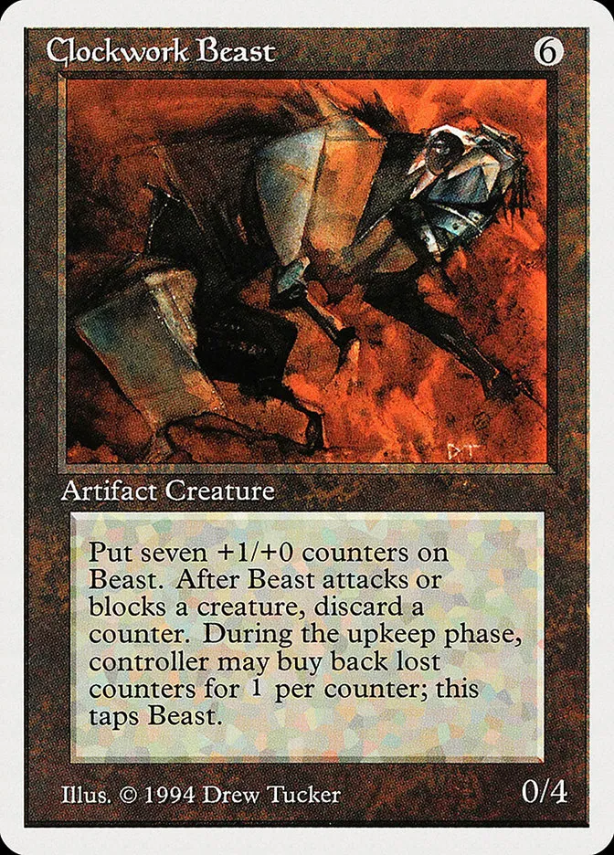 1994 Summer Magic / Edgar Clockwork Beast rare #240 rare card image