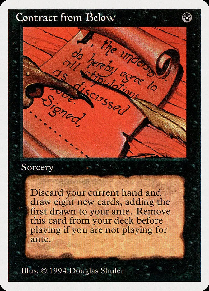 1994 Summer Magic / Edgar Contract from Below rare #97 rare card image