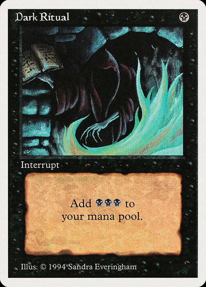 1994 Summer Magic / Edgar Dark Ritual common #99 common card image