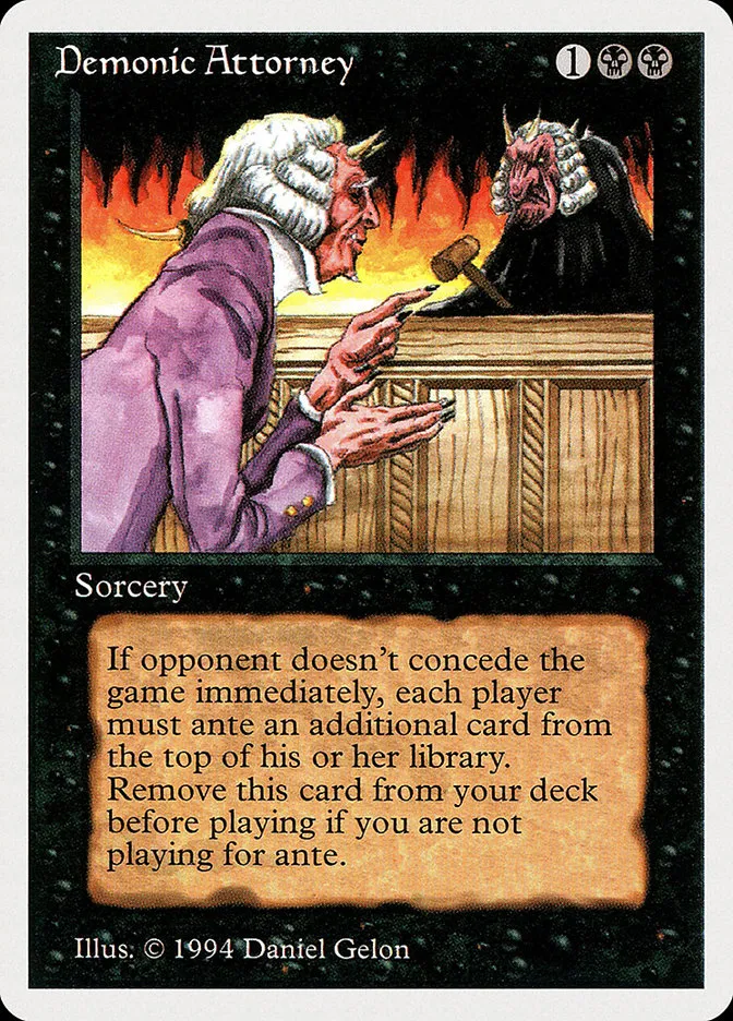 1994 Summer Magic / Edgar Demonic Attorney rare #103 rare card image