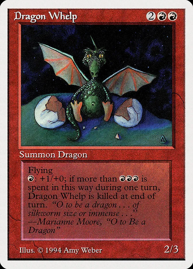 1994 Summer Magic / Edgar Dragon Whelp uncommon #143 uncommon card image