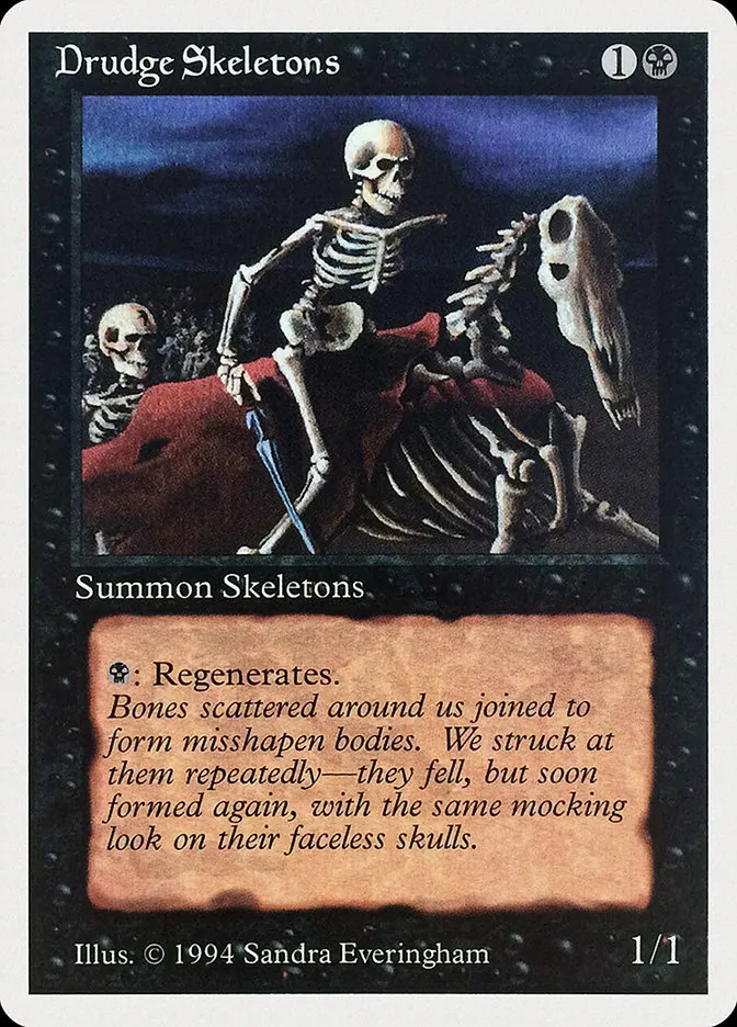 1994 Summer Magic / Edgar Drudge Skeletons common #107 common card image