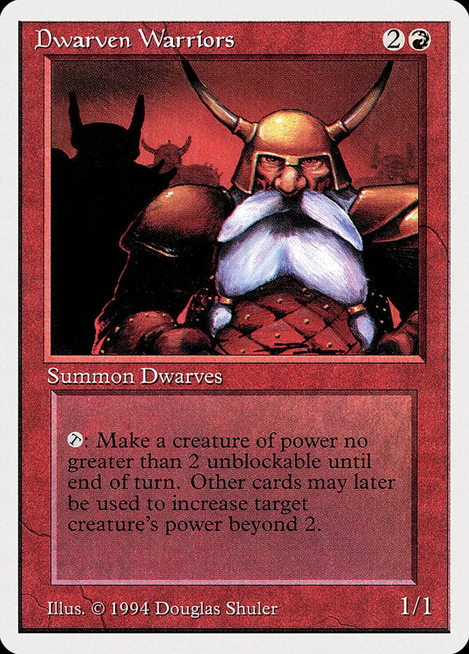 1994 Summer Magic / Edgar Dwarven Warriors common #144 common card image