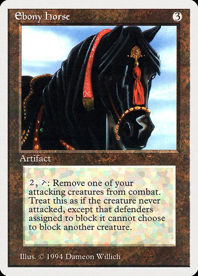 1994 Summer Magic / Edgar Ebony Horse rare #247 rare card image