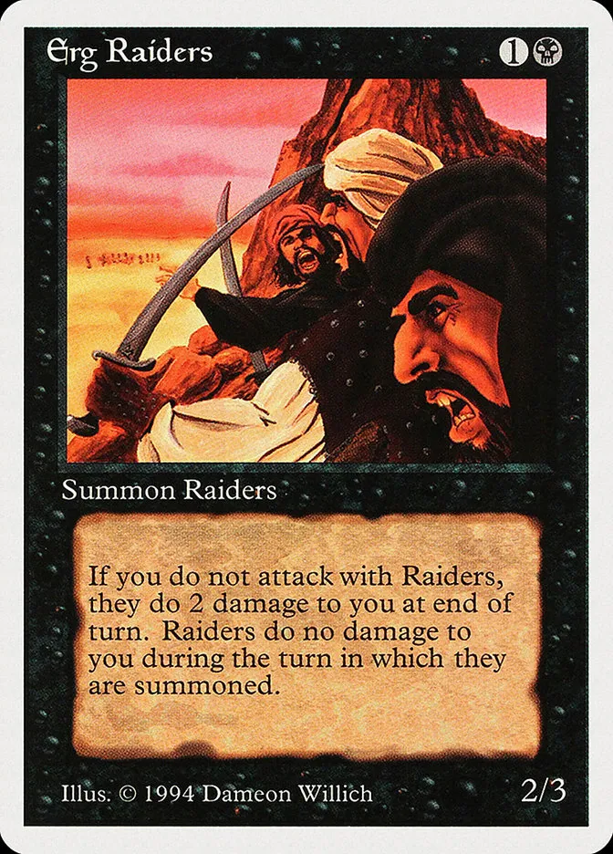 1994 Summer Magic / Edgar Erg Raiders common #109 common card image