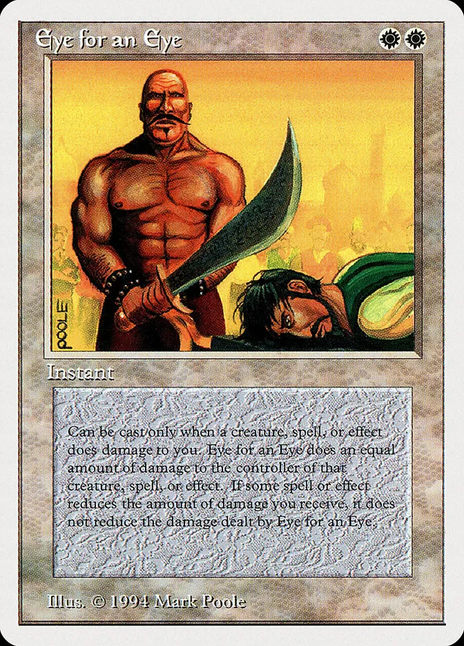 1994 Summer Magic / Edgar Eye for an Eye rare #18 rare card image