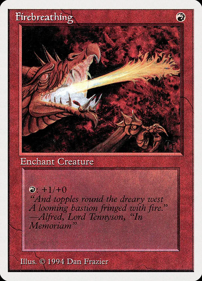 1994 Summer Magic / Edgar Firebreathing common #151 common card image