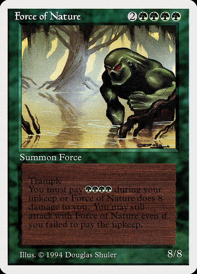 1994 Summer Magic / Edgar Force of Nature #196 rare card image
