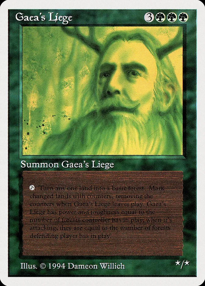 1994 Summer Magic / Edgar Gaea's Liege #198 rare card image