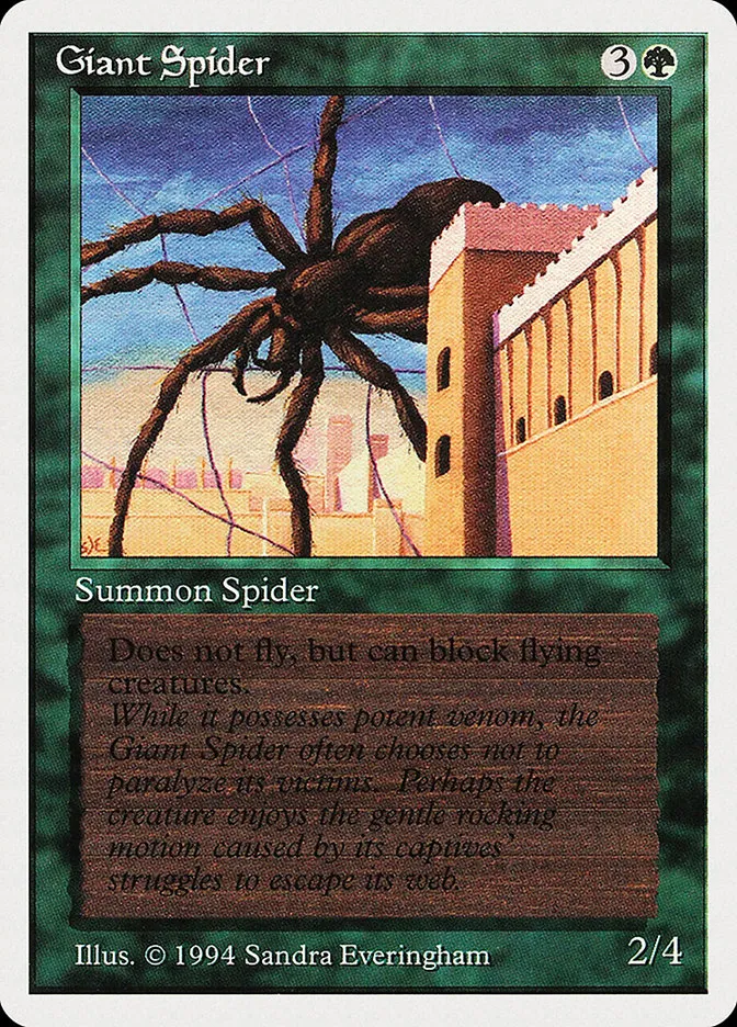 1994 Summer Magic / Edgar Giant Spider common #200 common card image