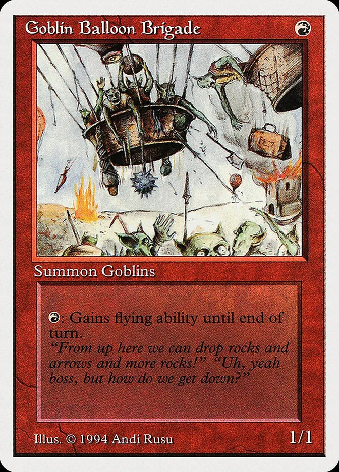 1994 Summer Magic / Edgar Goblin Balloon Brigade uncommon #154 uncommon card image