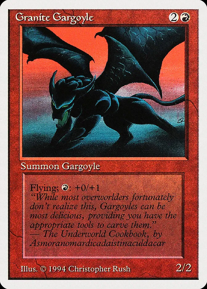 1994 Summer Magic / Edgar Granite Gargoyle rare #156 rare card image