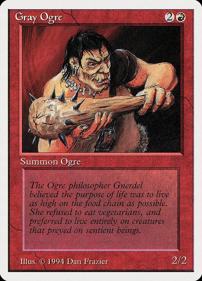 1994 Summer Magic / Edgar Gray Ogre common #157 common card image