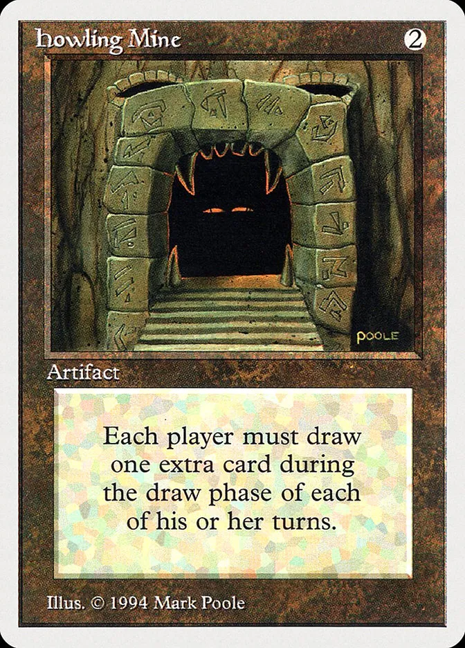 1994 Summer Magic / Edgar Howling Mine rare #251 rare card image