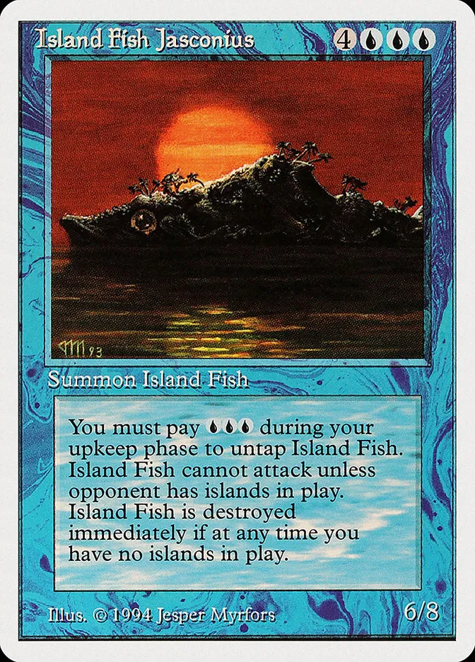 1994 Summer Magic / Edgar Island Fish Jasconius rare #61 rare card image