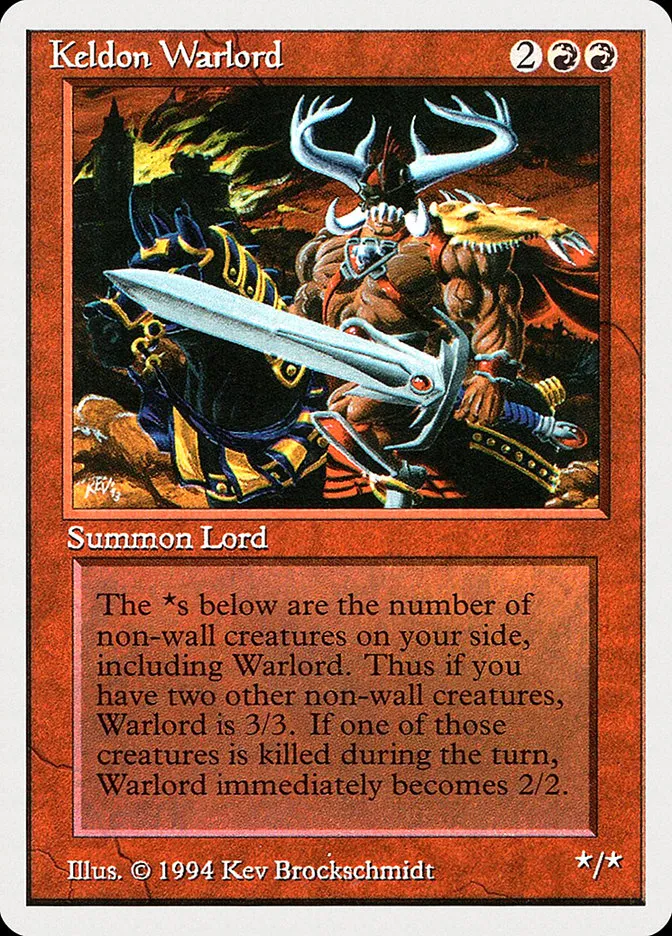 1994 Summer Magic / Edgar Keldon Warlord uncommon #160 uncommon card image