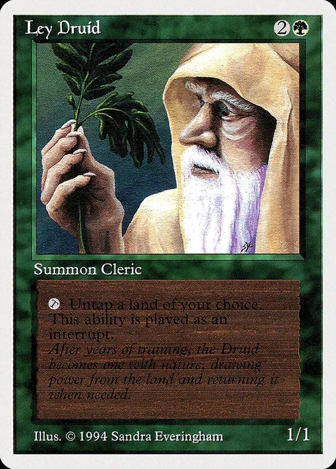 1994 Summer Magic / Edgar Ley Druid uncommon #206 uncommon card image