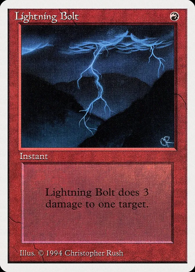 1994 Summer Magic / Edgar Lightning Bolt common #162 common card image
