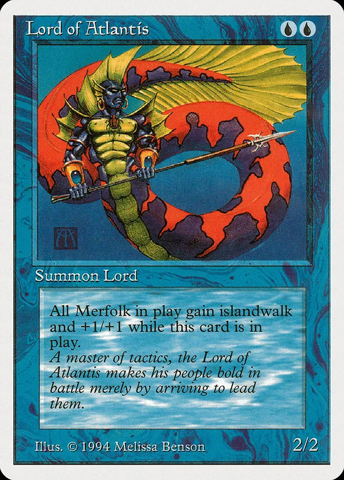 1994 Summer Magic / Edgar Lord of Atlantis rare #64 rare card image