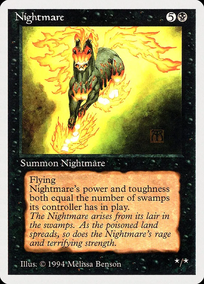 1994 Summer Magic / Edgar Nightmare rare #120 rare card image