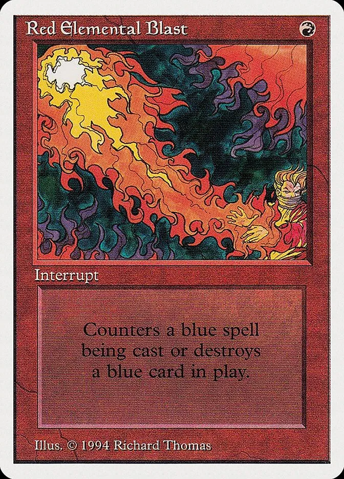 1994 Summer Magic / Edgar Red Elemental Blast common #171 common card image