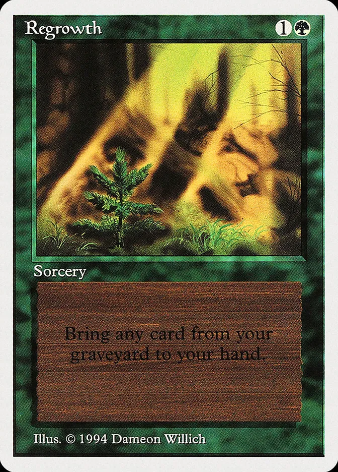 1994 Summer Magic / Edgar Regrowth uncommon #214 uncommon card image