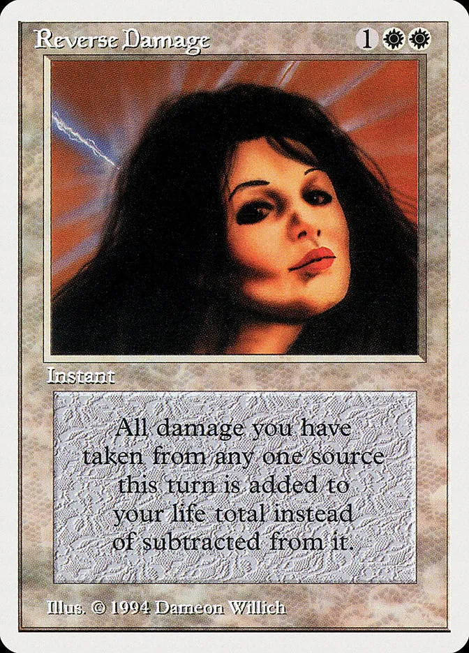 1994 Summer Magic / Edgar Reverse Damage rare #35 rare card image