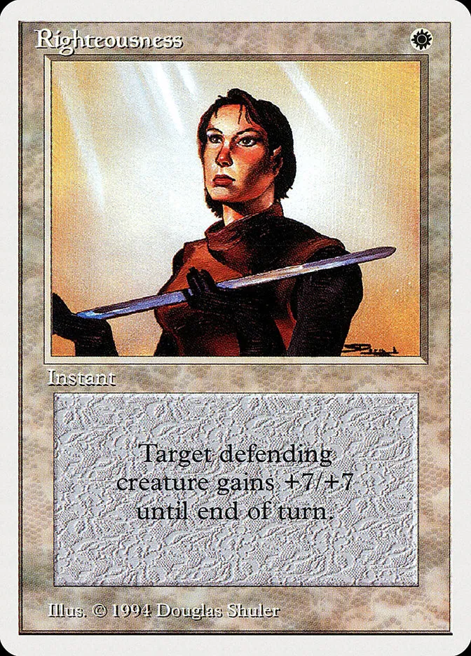 1994 Summer Magic / Edgar Righteousness rare #37 rare card image