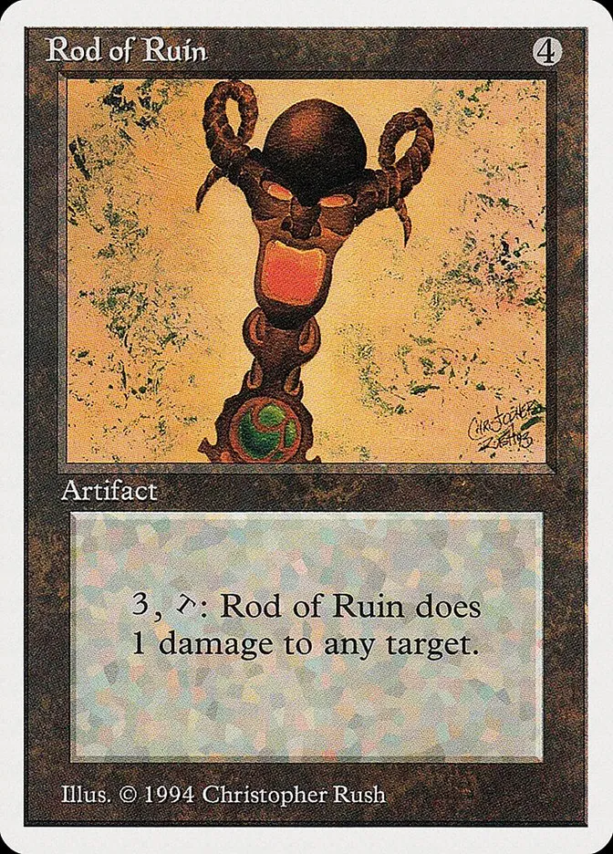 1994 Summer Magic / Edgar Rod of Ruin uncommon #273 uncommon card image