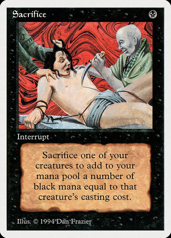 1994 Summer Magic / Edgar Sacrifice uncommon #126 uncommon card image