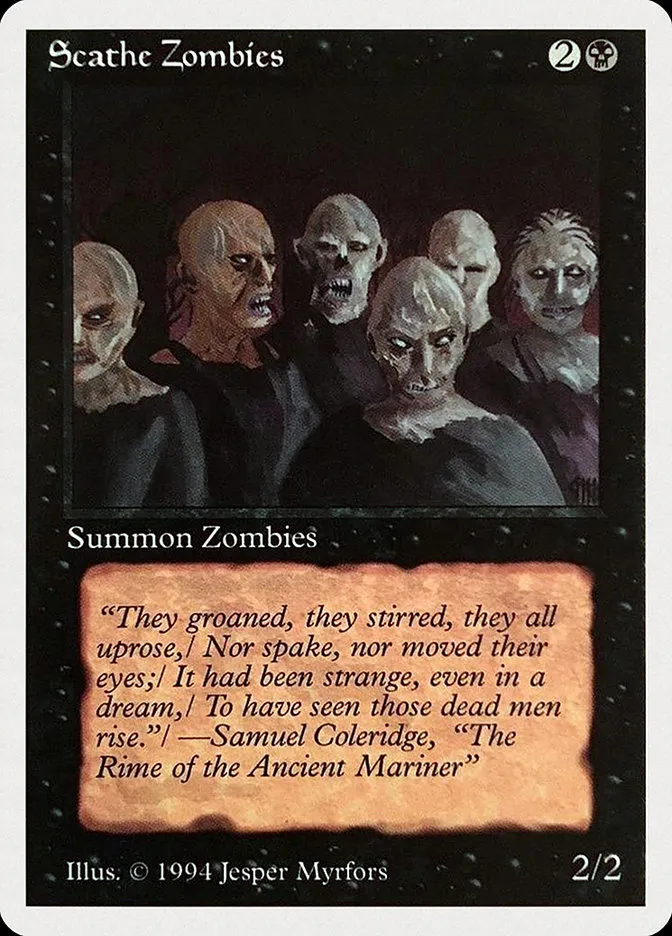 1994 Summer Magic / Edgar Scathe Zombies #127 common card image
