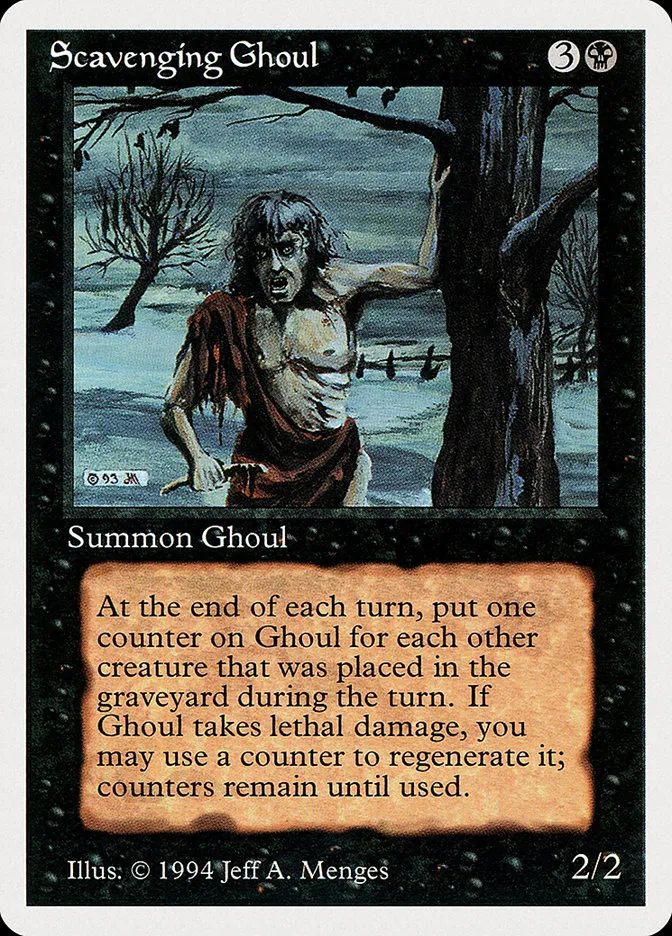 1994 Summer Magic / Edgar Scavenging Ghoul uncommon #128 uncommon card image