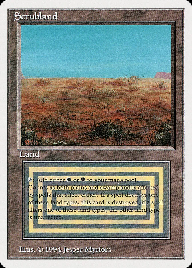 1994 Summer Magic / Edgar Scrubland rare #286 rare card image
